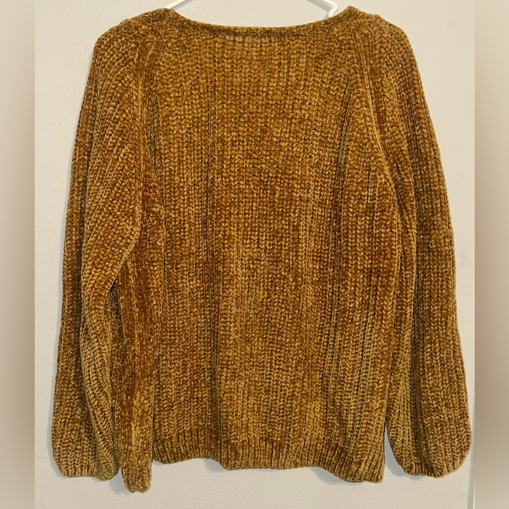 A New Day Tan V-Neck Sweater - Picture 3 of 3